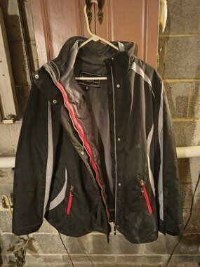 Below Zero by Rothschild Black Winter Coat 1X